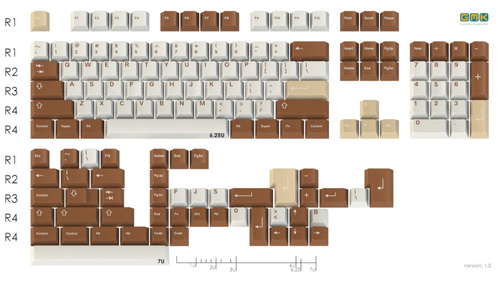[In-Stock] GMK Tiramisu Double-Shot ABS Keycaps