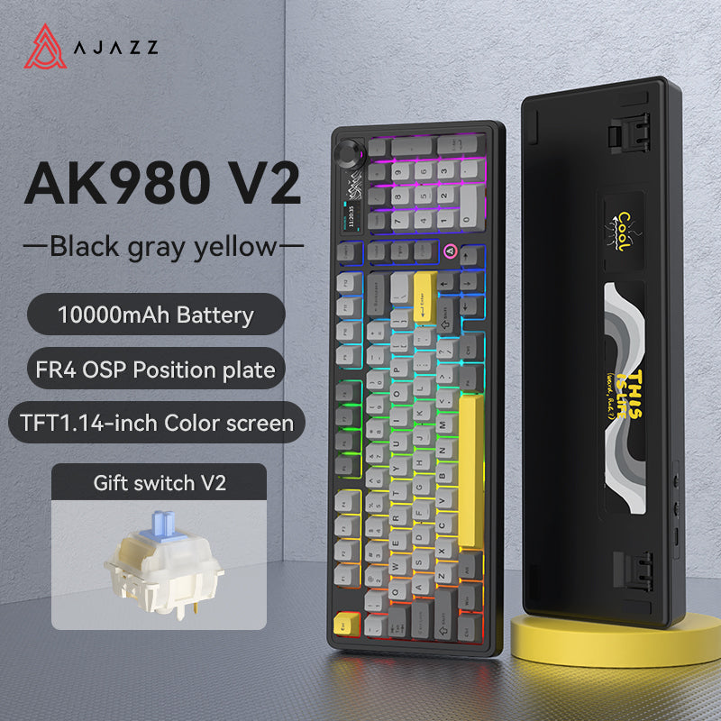 Load image into Gallery viewer, AJAZZ AK980 V2 Wireless Mechanical Keyboard
