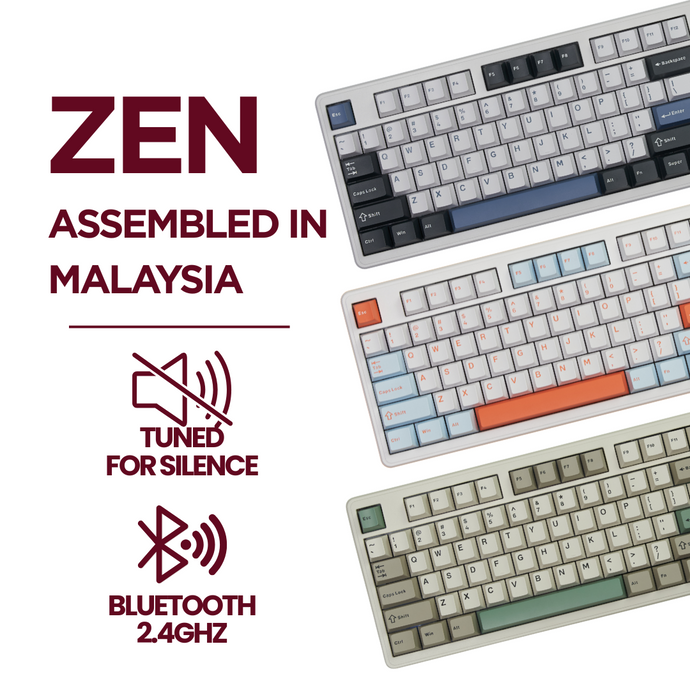 Zen Bundle Silent Wireless Mechanical Keyboard