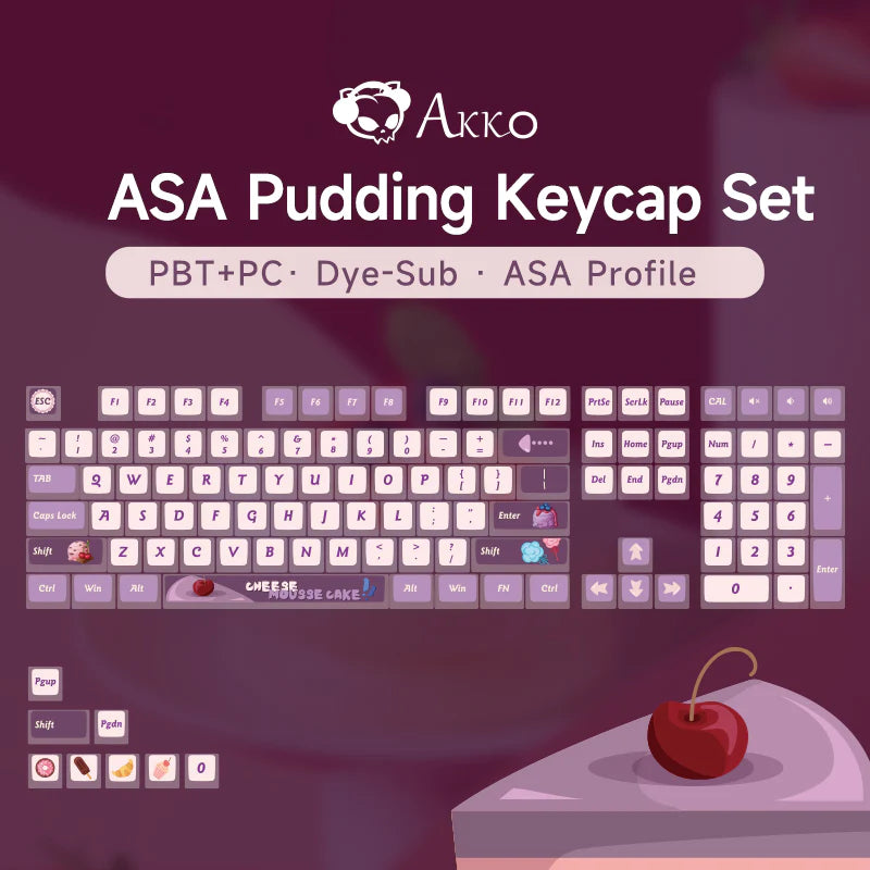 Load image into Gallery viewer, Akko ASA Blueberry Grape Jam Keycap Set (116-key)
