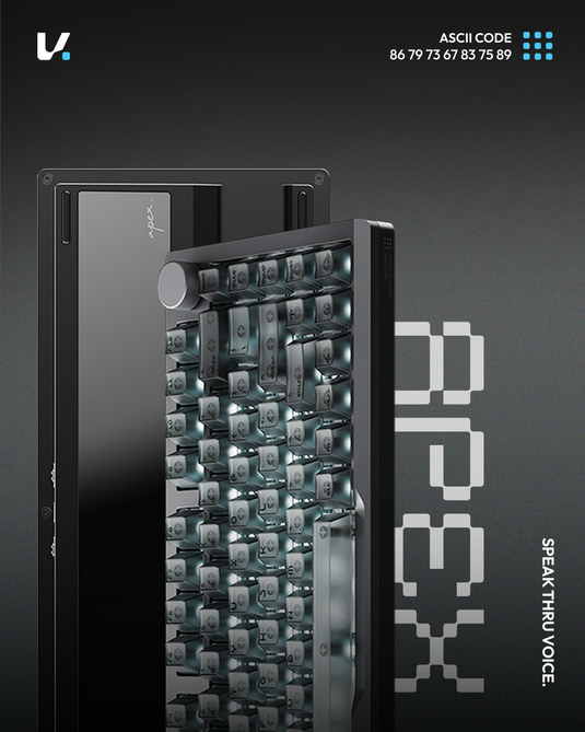 VOICSKY APEX 75 Tone Linear Switch Aluminum - Dark [Tri-Mode/Volume Knob]