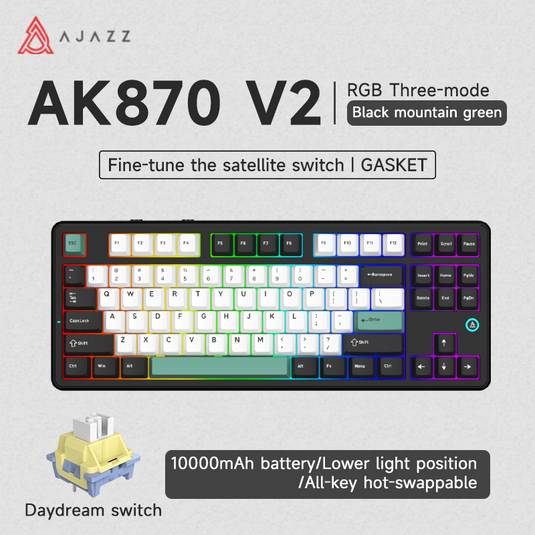 AJAZZ AK870 V2 TKL Wireless Mechanical Keyboard