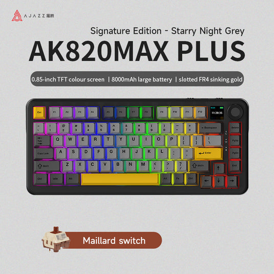 AJAZZ AK820 Max Plus 75% (Screen) Wireless Mechanical Keyboard