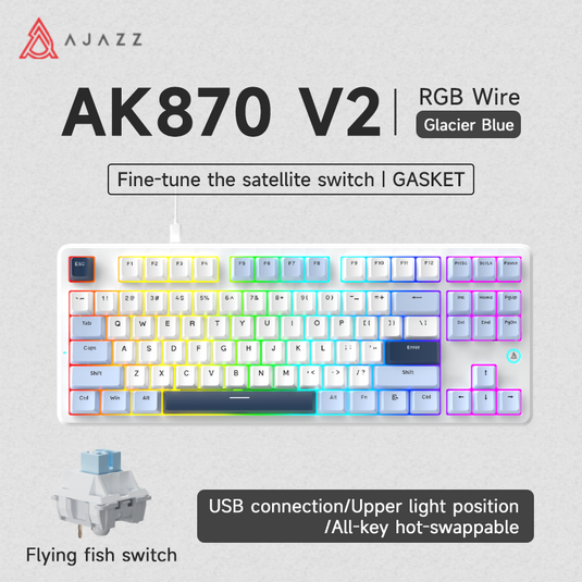 AJAZZ AK870 TKL Wireless Mechanical Keyboard