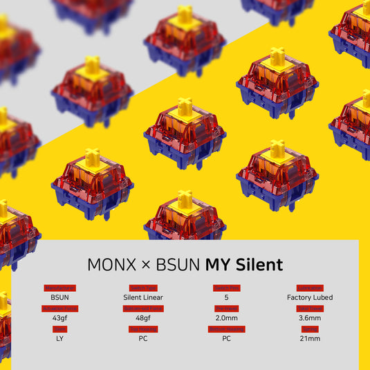 BSUN x Monx MY Silent Linear Switch