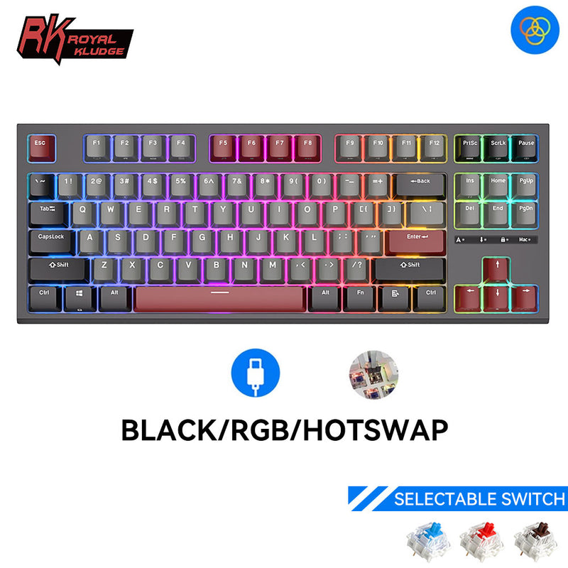 Load image into Gallery viewer, Royal Kludge RK R87 TKL Custom Mechanical Keyboard
