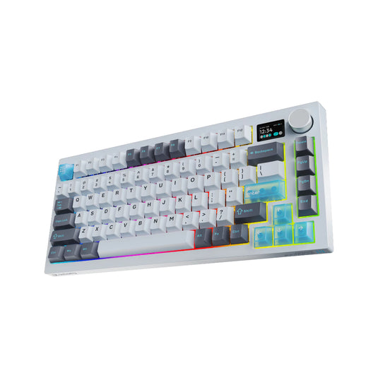 VOICSKY ECHO 75 White Wireless Mechanical Keyboard White (Tri-mode | 1.14