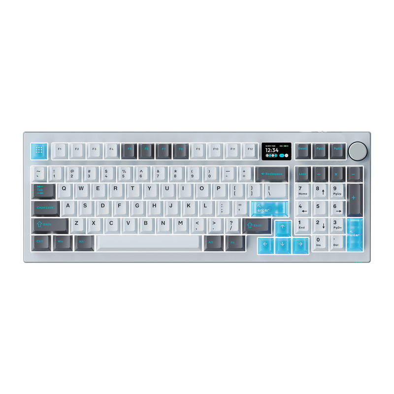 Load image into Gallery viewer, VOICSKY ECHO 96 Cloudy Tactile Switch - Light [Tri-Mode/1.14" Screen/Multi-Function Knob]
