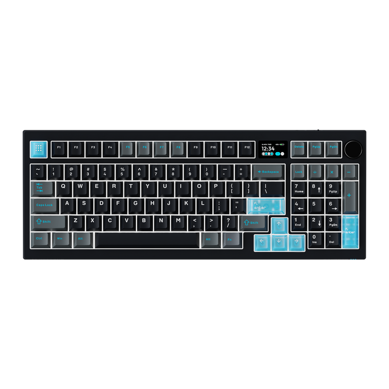 Load image into Gallery viewer, VOICSKY ECHO 96 Cloudy Tactile Switch - Dark [Tri-Mode/1.14"Screen/Multi-Function Knob]
