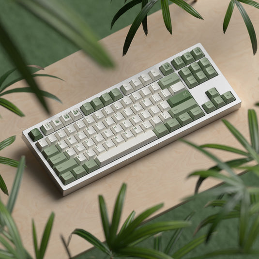 JKDK Bamboo Forest PBT Cherry Profile Dye-Sub Keycap Set