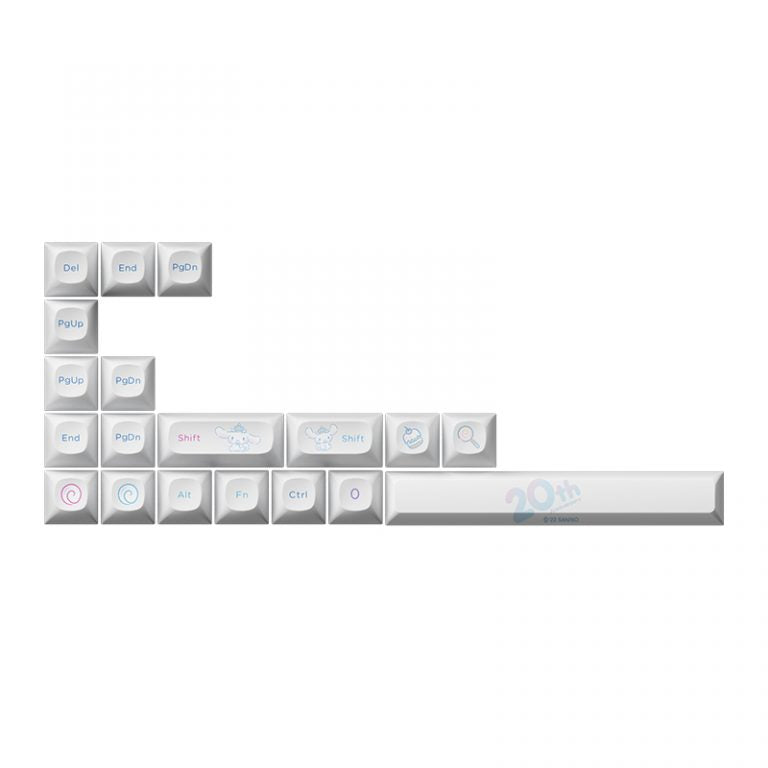 Load image into Gallery viewer, AKKO OPI Cinnamonroll 20th Anniversary Dye-Sub Keycap Set
