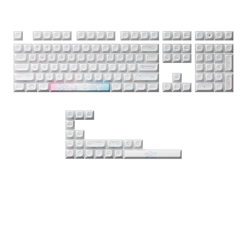 Load image into Gallery viewer, AKKO OPI Cinnamonroll 20th Anniversary Dye-Sub Keycap Set
